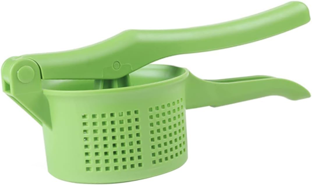 1pc Potato Ricer Manual Masher Easy Use Kitchen Gadget for Mashed Potatoes Compact Design Non-slip Handle Plastic Green for Home Cooking