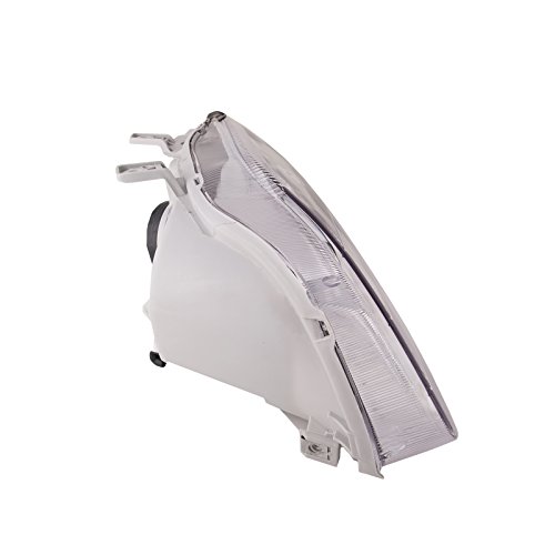 Headlightsdepot Chrome Housing Halogen Headlights Compatible With Honda Civic 1999-2000 Includes Left Driver And Right Passenger Side Headlamps #TOP2