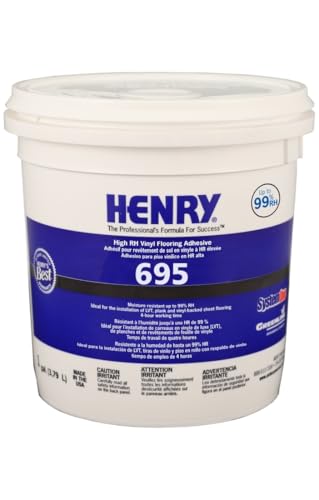 Henry 32079 695 Vinyl Flooring Adhesive, Off-White, 1 Gallon