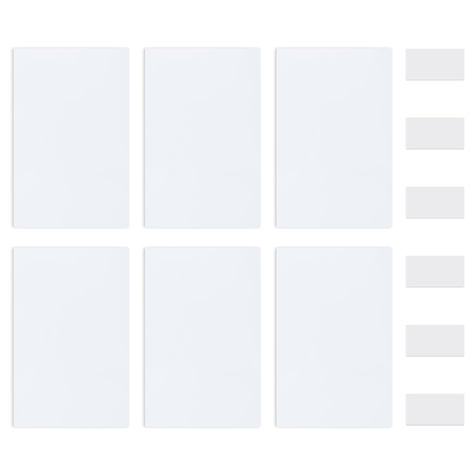 UFURMATE Square Wall Hole Cover Plate, 6Pcs PVC Plastic Ceiling Cover Blank Square Decorative Wall Plate for Holes,Scratches(Pure White,116 * 75mm) — image 1