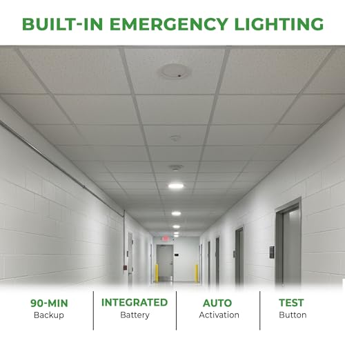 Spot LED encastrable 20,3 cm 18W variable avec batterie secours E2Lighting - 5