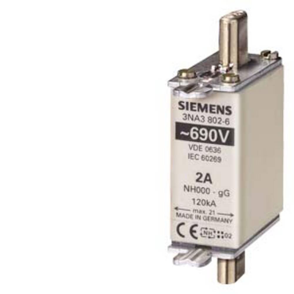 Fusible nh-690 V t-00 25 A cartouche Siemens NH00 pour armoire électrique industrielle