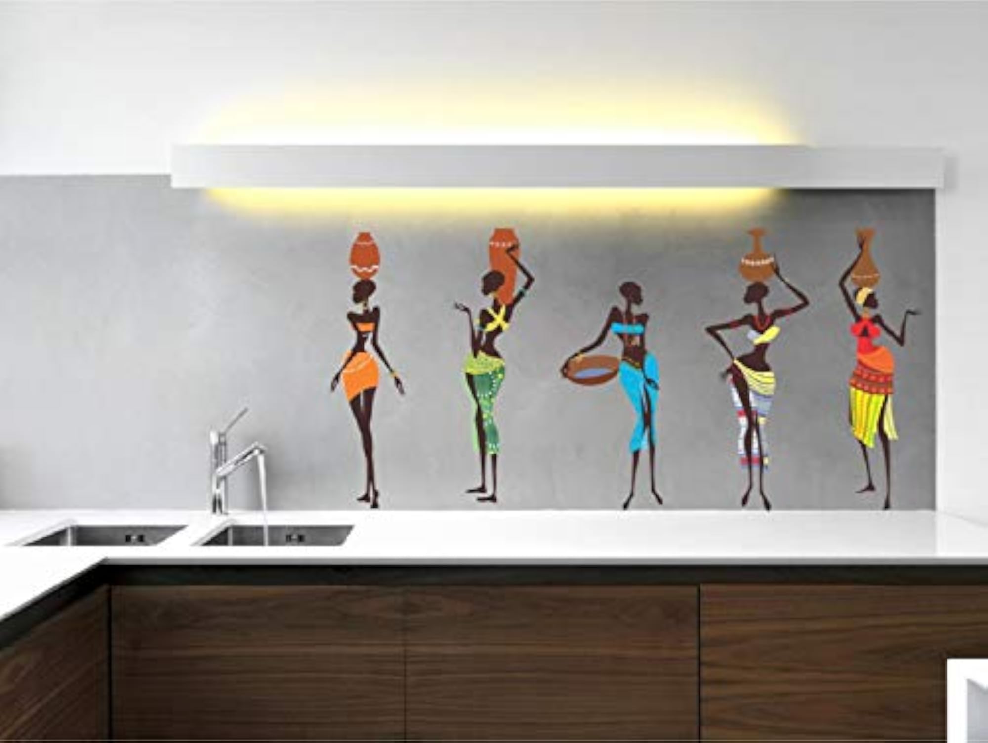 African Lady Wall Sticker