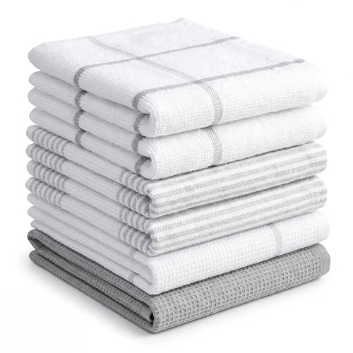 Boskimo Paños De Cocina Algodón Premium Pack De 6 Trapos De Cocina Microfibra Y Rizo, Trapos Cocina Algodón Absorbentes, Paños De Limpieza Blanco Y Gris Boskimo Paños De Cocina Algodón Premium Pack De 6 Trapos De Cocina Microfibra Y Rizo, Trapos Cocina Algodón Absorbentes, Paños De Limpieza Blanco Y Gris