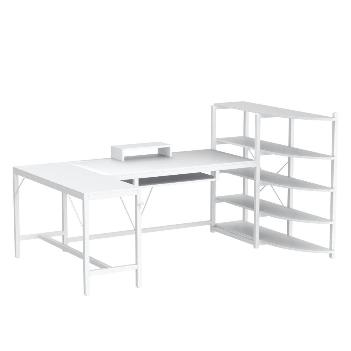 ゲーミングデスク モニター台付き パソコン用 Amazon | SEDETA(セデタ) L型パソコンデスク 65インチ コーナー