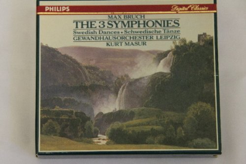 Bruch: Symphonies & Swedish Da [Audio CD] Masur, Kurt; Leipzig Gewandhaus Orchestra