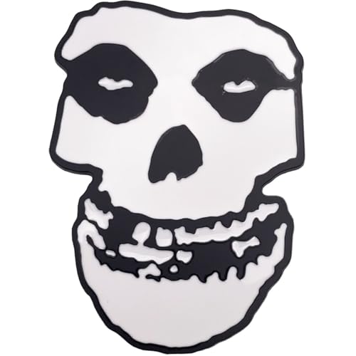 Imán de Esmalte Misfits Skull Logo 3" x 2" miniatura 1