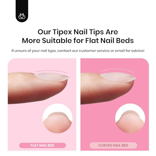 Beetles Tipex Instant Apex Nail Tips Kit, Medium Almond, 224pcs 16 Sizes - image 8