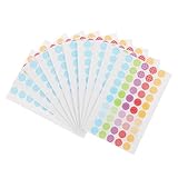 SEWACC 10 Blatt Lochverstärker Aufkleber Selbstklebende Reißfeste Papierlochsicherung für...