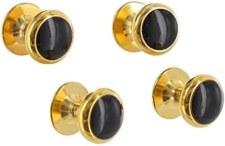 TRIPIN Brass Black and Silver Kurta Buttons with for Men and Women