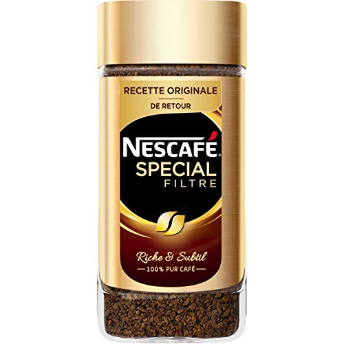 Nescafé SPECIAL FILTRE RECETTE ORIGINALE DE RETOUR, Café Soluble, Flacon de 200g
