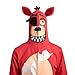 Bioworld Five Nights at Freddy's Foxy Character Men's Full-Zip Cosplay Hoodie -Large Orange