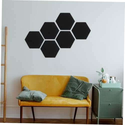 12 paneles acústicos hexagonales de aislamiento con reducción de ruido para hogar, oficina y estudio, autoadhesivos, alta densidad miniatura 4