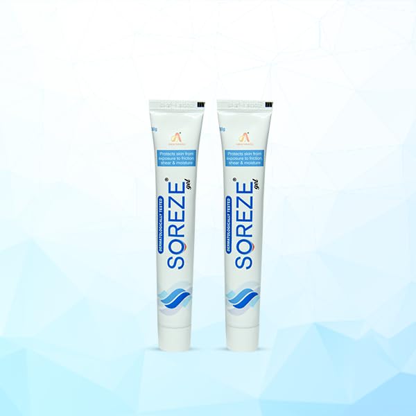 Amaterasu Soreze Bed Sores Prevention Gel | Skin Protectant Gel, Silicone Barrier Layer To Prevent Bed Sores | Pack of 2-60gm (30gm Each)