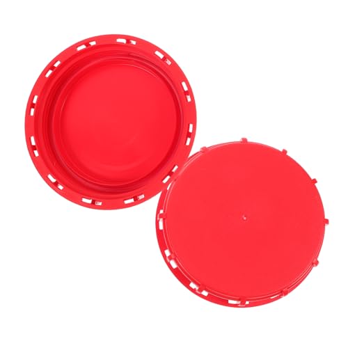 Anneome 2pcs Ton Barrel Cover Ibc Water Tank Cap Ibc Tote Covers Water Tote Cover Ibc Cover Water Tank Cover Ibc Tote Lid Cover Equipment Lid Ibc Tank Lids Water Tank Cap Cover Red Plastic