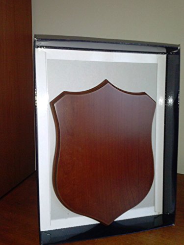 Generico Crest Targa in Legno Noce 1 Punta R. Araldica Militare Misure 21,5 x 16