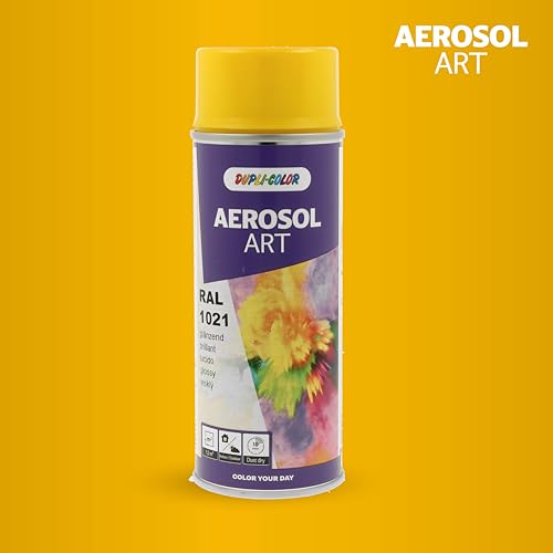 DUPLI-COLOR AEROSOL ART RAL 1021 Rapsgelb glänzend 400 ml - Sprühfarbe – Ansicht 2