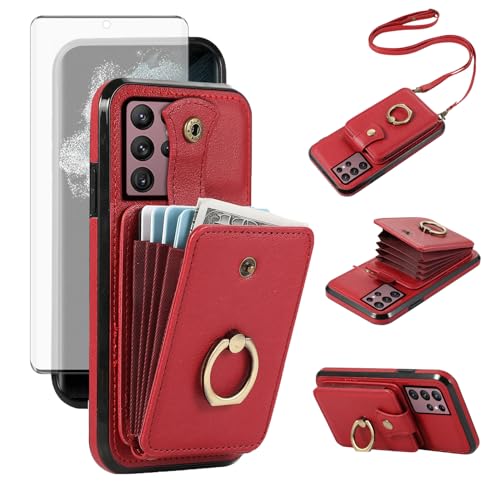 Pochette Samsung S22 Ultra Asuwish à bandoulière pour voyager l'esprit léger