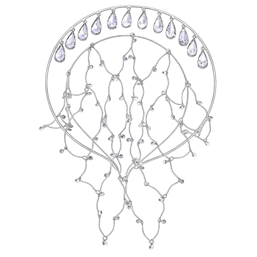 Coiffe de luxe mariage en strass scintillants pour cérémonie