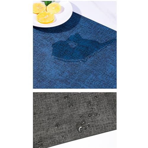 Sets de table haut de gamme en similicuir résistant et isolant beige