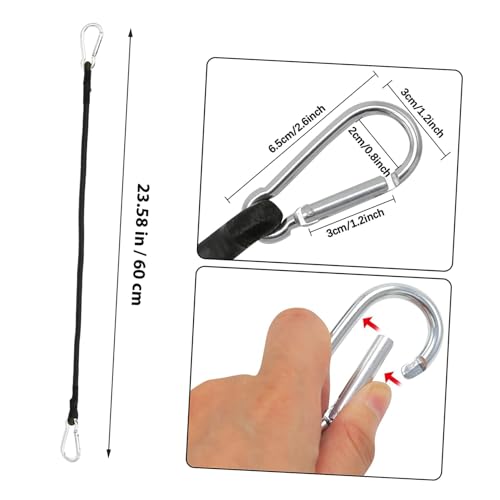 Sangles élastiques ajustables et résistantes, lot de 6 cordes de fixation robustes