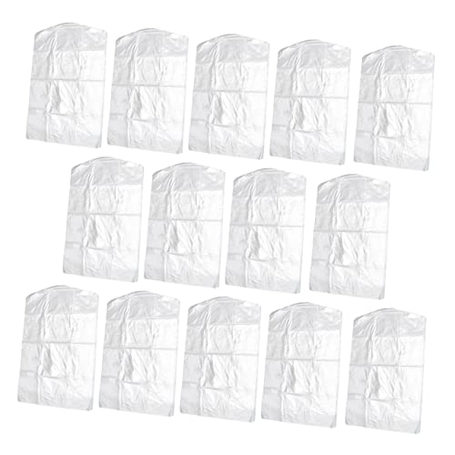 Garneck 100pcs Plastic Garment Covers Storage Bags for Suits Coats and for Travel and Wardrobe Organization