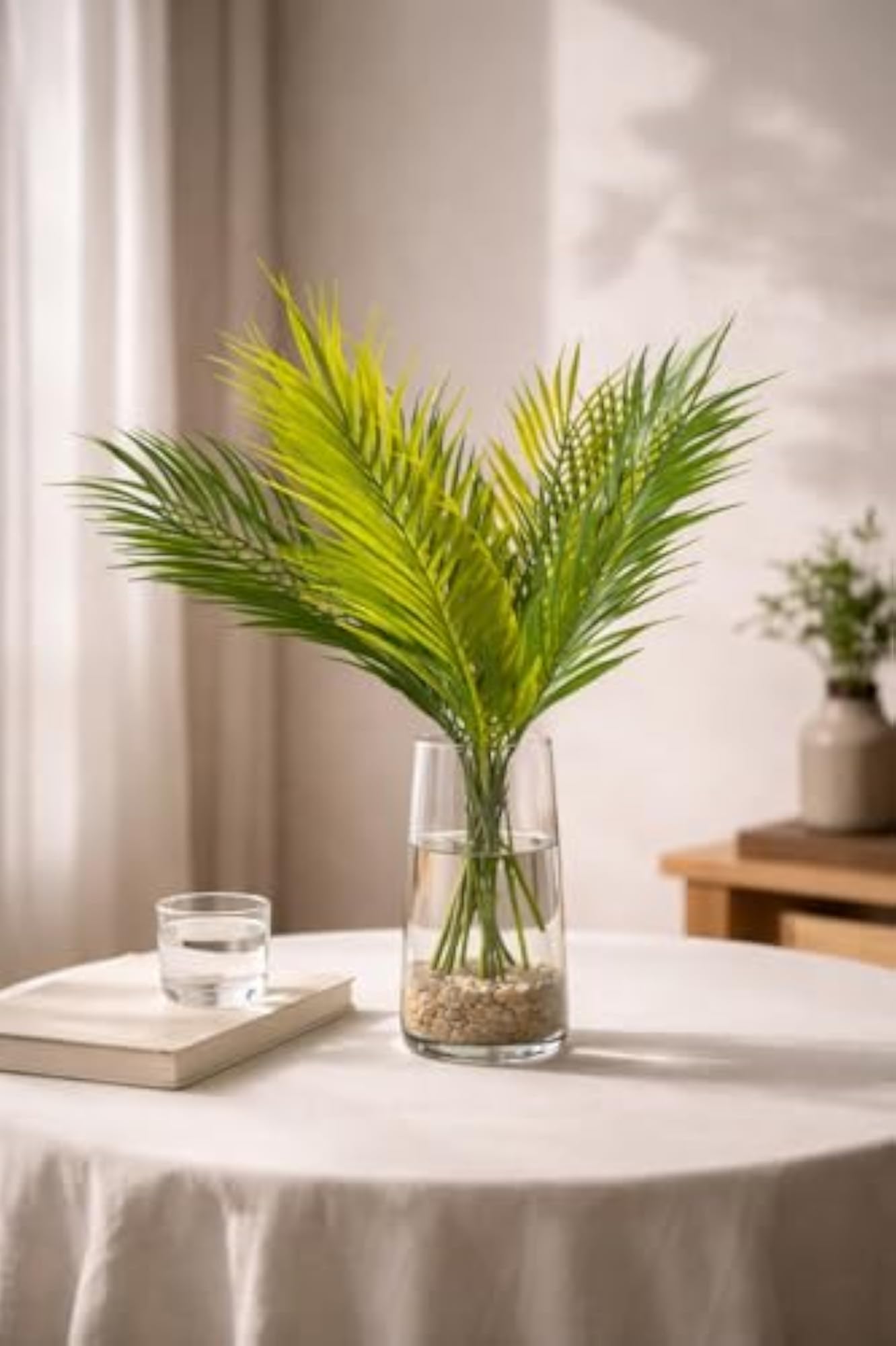 Artificial Palm Leaf Stems, Faux Areca Palm Leaves