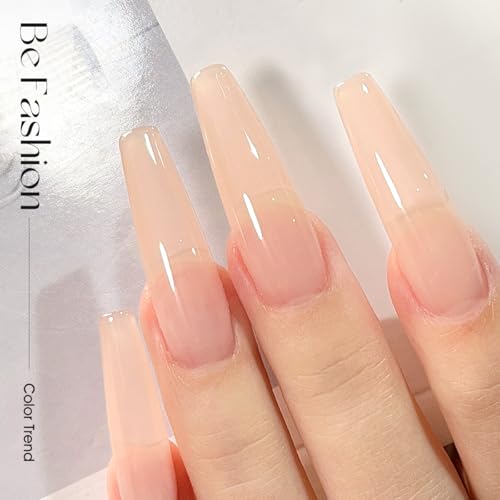 SHOYUM Sheer Jelly Nude Gel Nail Polish 15ml Soak Off UV LED Natural Nail - image 4