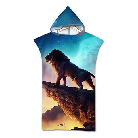Treer Badeponcho Strandtuch Erwachsene, Handtuch mit Kapuze Poncho Strand Strandtücher Schnelltrockend Bademantel Badetuch Duschtücher Cover