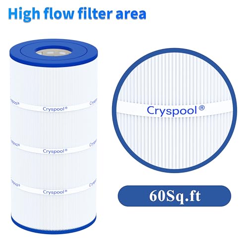 Cryspool® 07031 Filter Compatible with CCP240, R173572, Quantum-240, 178569, C-7469, PCC60, Ultral-A4, FC-1975, 4×60 Sq. Ft Pool Filter Cartridge, 4 Pack by Cryspool - Image 6