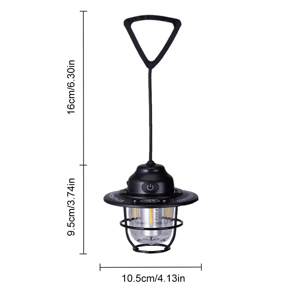 LED retro mały droplight ładowanie USB namiot atmosfera lampa IPX4 wodoodporna przenośna latarnia kempingowa na kemping, wędrówki, wędkowanie