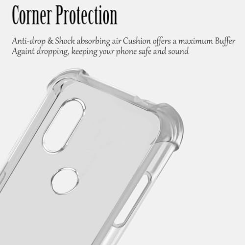 Image of BOXXO Flexible Back Cover for Mi Redmi Note 5 Pro | Back Cover Transparent Clear Shockproof Case Four Corner Protection | Slim Protective Mobile Phone Cover for Mi Redmi Note 5 Pro