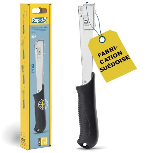 Rapid Pro R19E - Marteau Agrafeur compatible avec les agrafes n°13 4-6 mm