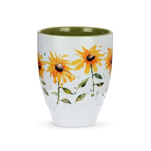Taza de cerámica Stoneware color girasol 414 ml miniatura 4
