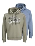 sweat capuche homme uni pas cher Jack&Jones Essentials Sweat à capuche pour adulte Coupe normale Manches longues