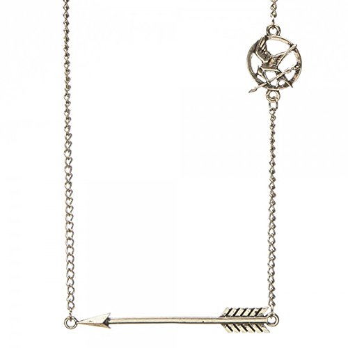 The Hunger Games Arrow And Mocking Jay Pendant