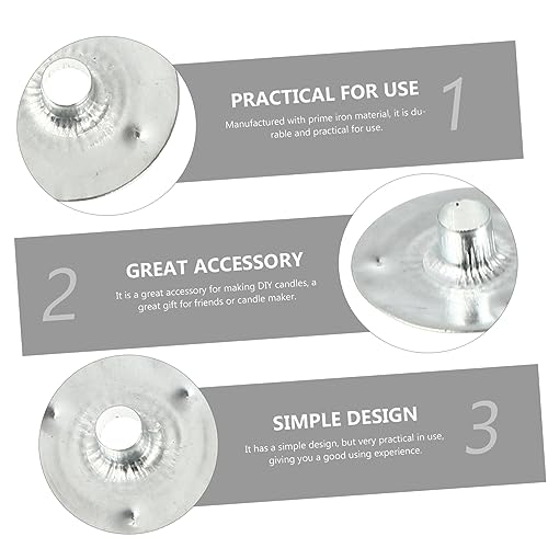 Clips de hierro para mechas de vela con base ligera 5 unidades miniatura 4