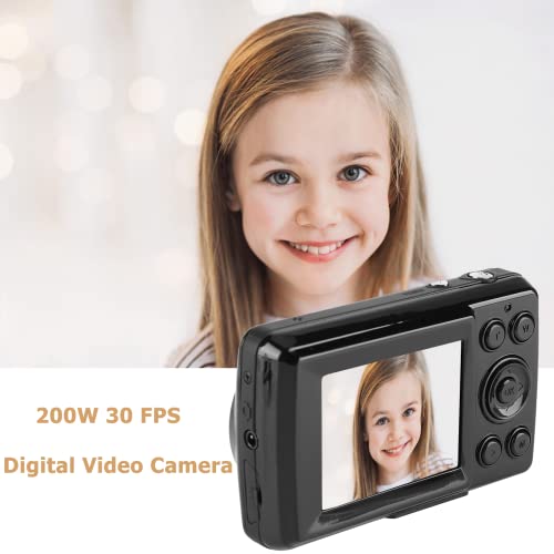 200W 30 Fps Digital Video Camera For Photography, 4X Zoom Mini Digital Camera With 2.4 Inch High Resolution Screen, Supports 1280 * 720P Video, Night Vision Function(Black) #TOP1