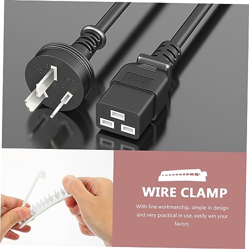MERRYHAPY 4 piezas Clips de Gestión de Cables USB Organizador de Cables para Escritorio Fácil de Usar Soporte de Cables Ordena Cables en Casa Oficina y Estudio Blanco miniatura 7