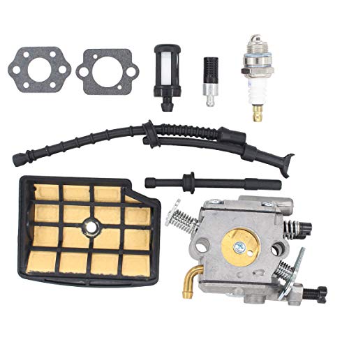 MOTOKU Carburetor Carb Air Filter Fuel Line Hose for Stihl MS200 MS200T 020T 020 Saw Chainsaw