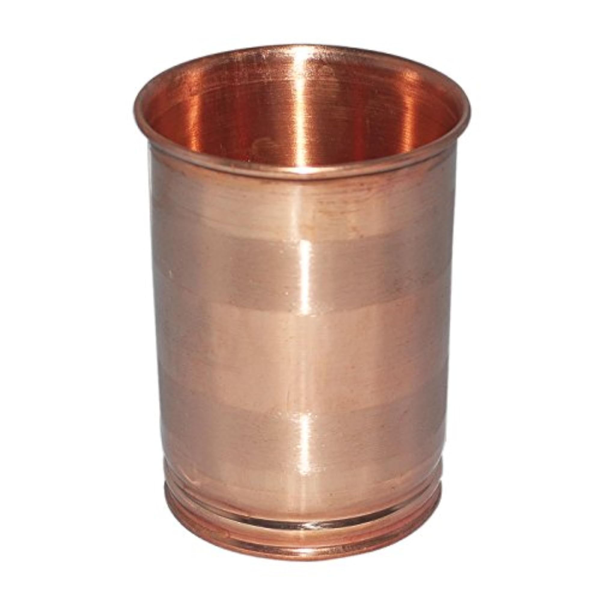 Set of 4 Handmade Copper Glass Silver Touch