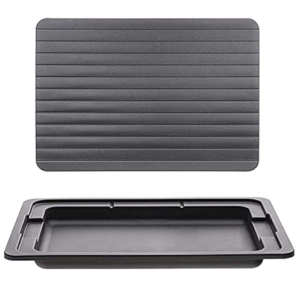 Sbrinamento vassoio di sbrinamento rapido vassoio scongelare cibo congelato cibo frutta di carne di sbrinamento rapido bordo della piastra con la base dell' acqua Defrost utensile da cucina Vassoio d