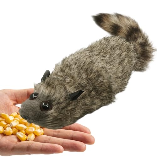 Animal Puppet - Moving Spring Raccoon, Realistic Plush Magic Toy with 9 Movements, Professional Stage Interaction Kit, Ideal for