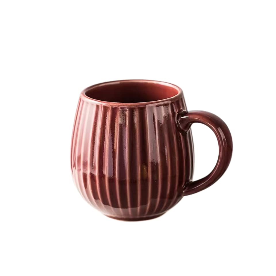 Large Stoneware Ceramic Coffee Mug - 500ml Capacity, Perfect for Coffee, Tea, and More (Red)