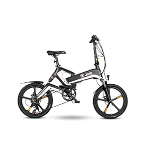 Jeep Fold E-Bike FFR 7050, 20′ wielen, Shimano 7 versnellingen, Zwart