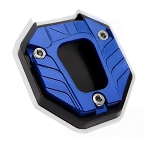 Support de béquille latérale de moto rouge avec plaque d'extension de base
