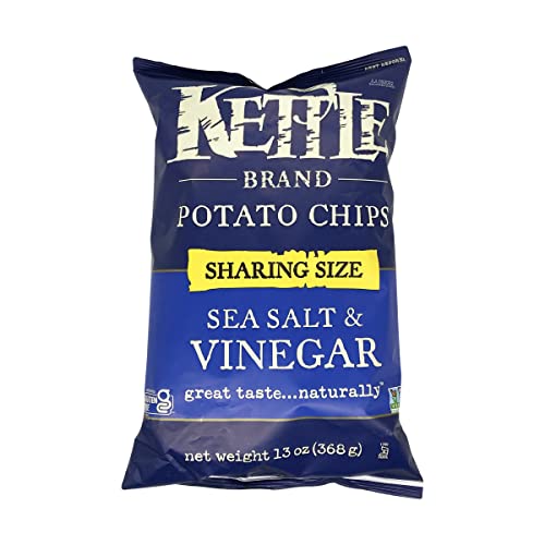 Kettle Foods Salt And Vinegar Potato Chips, 13 OZ
