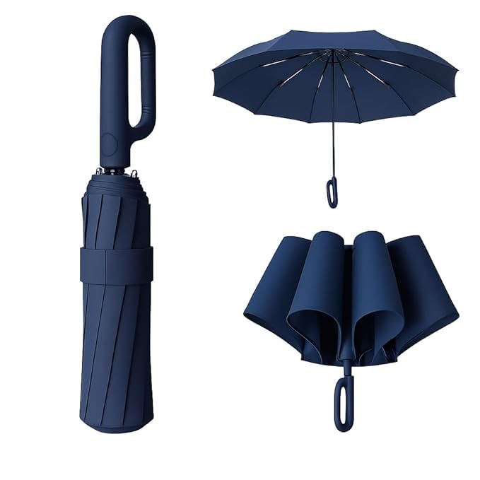 Image of 𝗗𝗮𝗻𝘇𝗲𝗿𝗮 𝗨𝗩 Travel Mini 𝗙𝗼𝗹𝗱𝗶𝗻𝗴 Ultra Compact pastel Umbrella with Case, Manual Open 12 Ribs Lightweight Portable, Small Sun & 𝗥𝗮𝗶𝗻 𝗣𝗼𝗰𝗸𝗲𝘁 𝗨𝗺𝗯𝗿𝗲𝗹𝗹𝗮 for Men and Women- Use in Rain & Summer