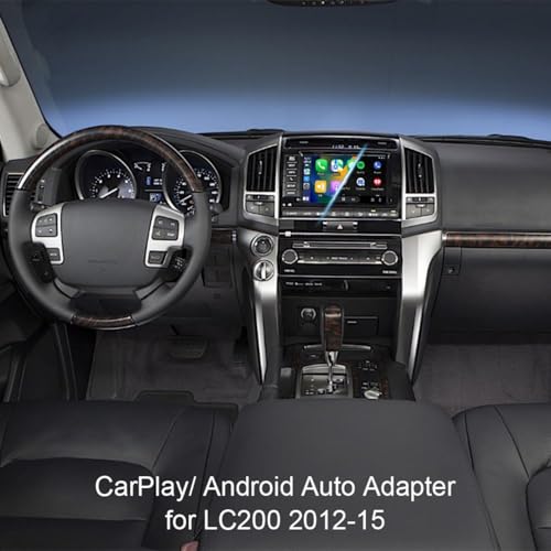 AUTUVONE Wireless/wired Android Auto Decoder Retrofit kit for Lexus LX 570 Land Cruiser LC200, Support Wireless CarPlay, Upgrade OEM Monitor, Car Factory Control method