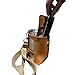 Leiky Life Fashion Leather Water Bottle Phone Bag with Pocket Strap Keyring Magnet Closure Compatible to 27oz (Brown)